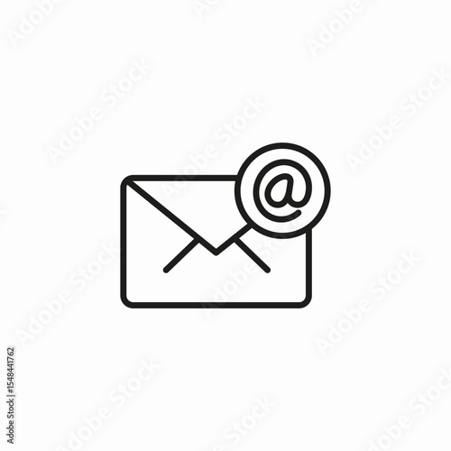 email notification message icon sign vector
