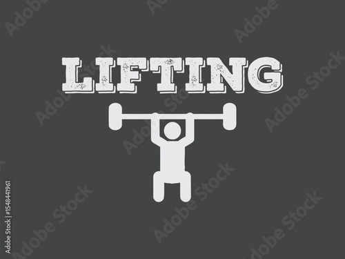 Lifting vibes empowering fitness tee art for weightlifters and strength training