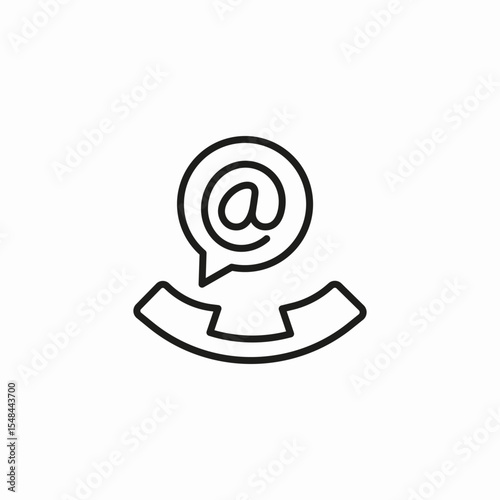 phone message bubble icon sign vector