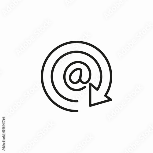 target reply mention icon sign vector
