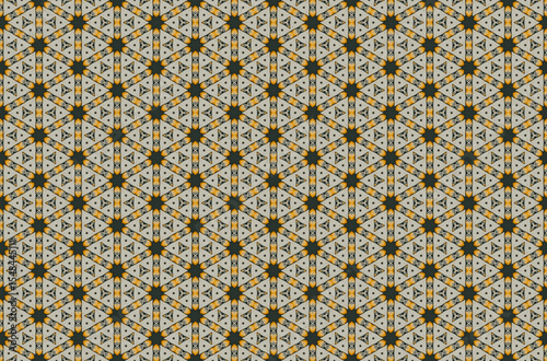Seamless Textile Template Interior Background Symmetric Cloth Tile Perspective Digital Fashion Shape Wallpaper Art Design Endless Luxury Decoration Graphic Visual Texture Geometric Fabric Pattern.