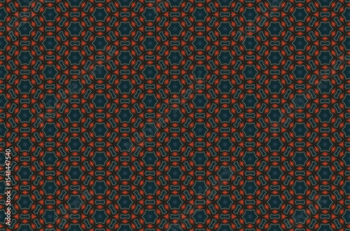 Seamless Textile Template Interior Background Symmetric Cloth Tile Perspective Digital Fashion Shape Wallpaper Art Design Endless Luxury Decoration Graphic Visual Texture Geometric Fabric Pattern.