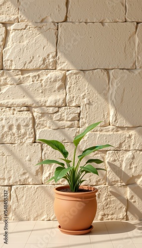 Charming Indoor Plant in a Terracotta Pot