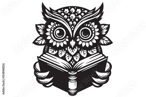 Tribal tattoo design featuring a skull with wings, a vector art illustration perfect for a gothic or Halloween-themed design
