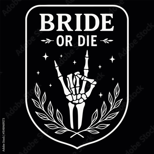 Bride Shirt Women Bride or Die Oversized Tshirt Bachelorette Shirts for Bridal Party Skeleton Hand Print Tops Outfit