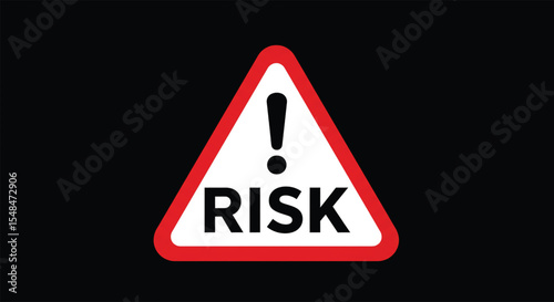 Alert of Peril: A simple warning sign against a bold background, the image immediately grabs attention with a clear and unambiguous message.