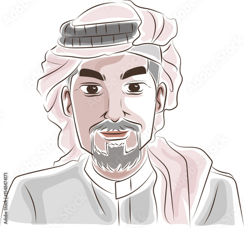 arabic man wearing kaffiyeh
