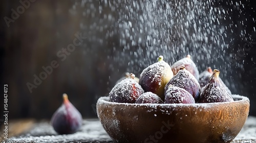 Figs with a light sprinkle of powdered sugar