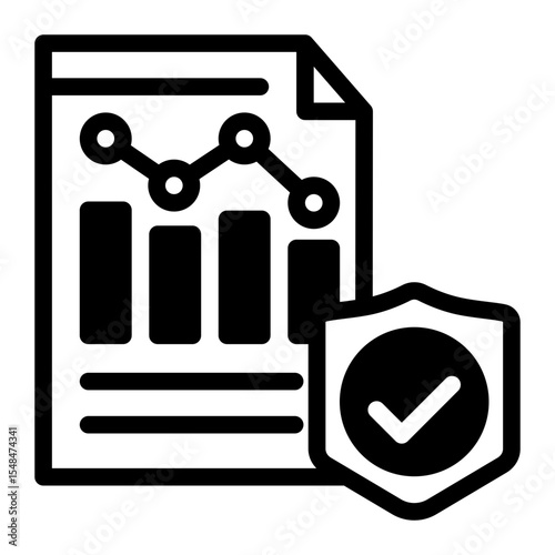 Regulation Document Icon Mixed Style for Accreditation and Compliance.
