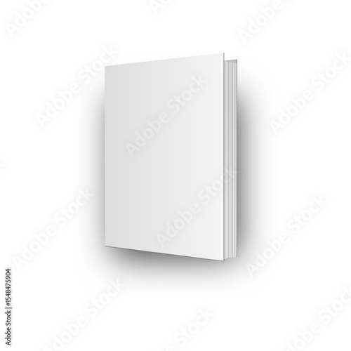 blank white book mockup