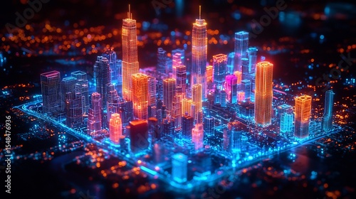 Holographicprojection of Parametricdesign Concepts Within an Immersiveenvironment Showing Smartcityinfrastructure Integrated With Bimworkflow and Realtimecollaboration Tools photo