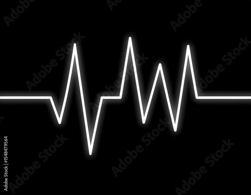 Simple Heartbeat Line Graph