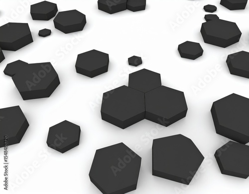 Abstract Geometric Hexagon Pattern Design