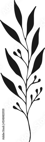 plant leaves simple drawing