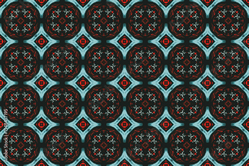 Seamless Digital Perspective Background Shape Endless Fashion Template Texture Symmetric Textile Tile Decoration Geometric Graphic Wallpaper Design Visual Cloth Interior Fabric Art Luxury Pattern.