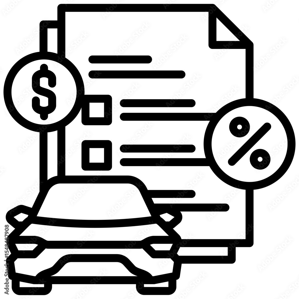 Collateral outline icon. Simple vector icon design in outline style. Editable vector format Collateral outline icon. Simple vector icon design in outline style. Editable vector format
