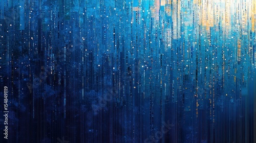 Abstract digital painting vertical lines