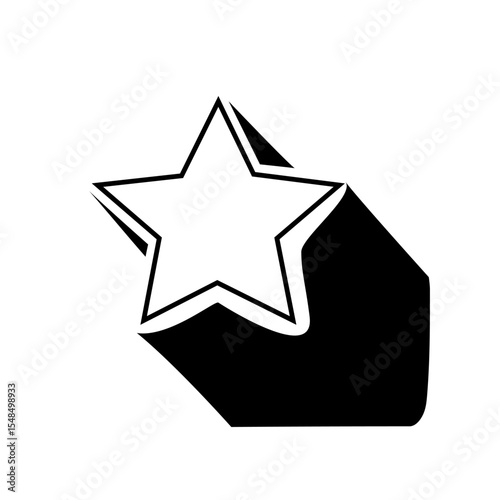 Falling star icon. Space comet symbol. Motion blur effect. Vector dynamic illustration.