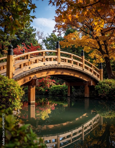 紅葉と桟橋