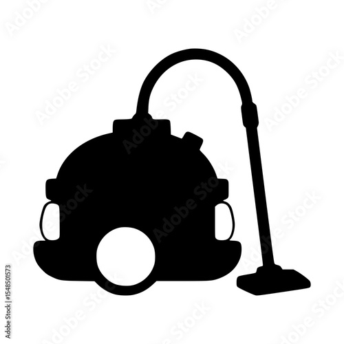 Silhouette Vacuum Cleaner Icon