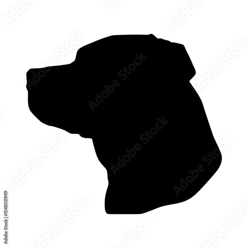 Black Labrador Silhouette - Simple Pet Icon