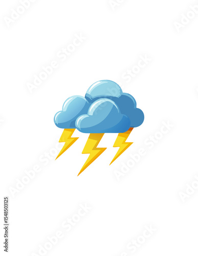 Partly cloudy with thunderstorm 