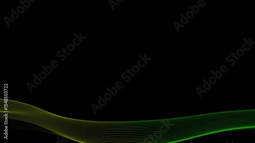 green and yellow gradient spectrum on black background
