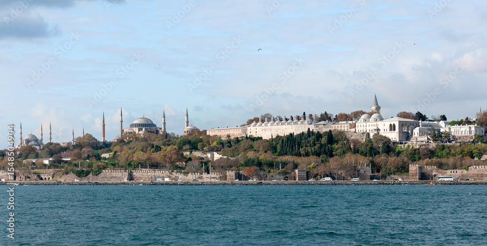 Fototapeta premium The view of the historical peninsula in Istanbul