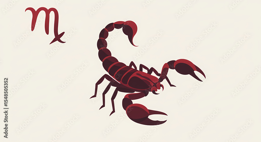 Obraz premium Modern Zodiac Symbols in Flat Vector Style: Clean Illustrations of the 12 Astrology Signs with Animals and Glyphs on White Background 