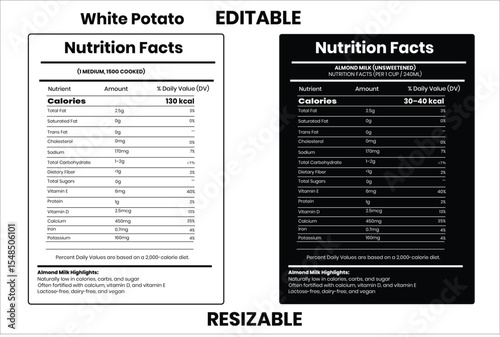 nutrition facts, nutrition, nutrition label, calories in food, nutrition info, supplement facts, vector template
 