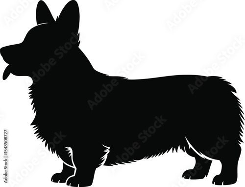 Corgi Dog Silhouette Icon