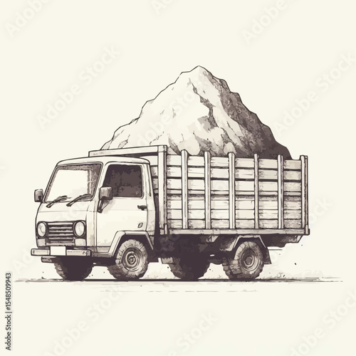 truck on the road