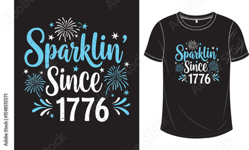 Sparklin Since 1776 patriotic design