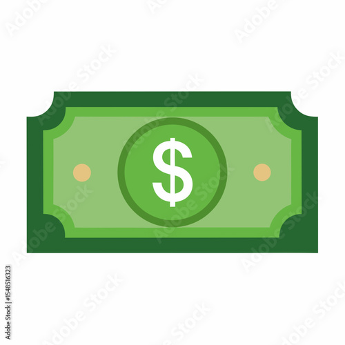 Illustration of a United States Dollar Bill a Symbol of American Currency and Financial Transactions Representing Wealth Economy and Investment Opportunities in the United States