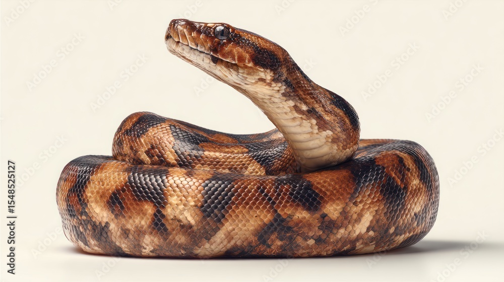 Obraz premium Close-up of a coiled snake