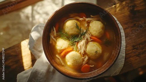 Homemade Chicken and Matzo Ball Soup