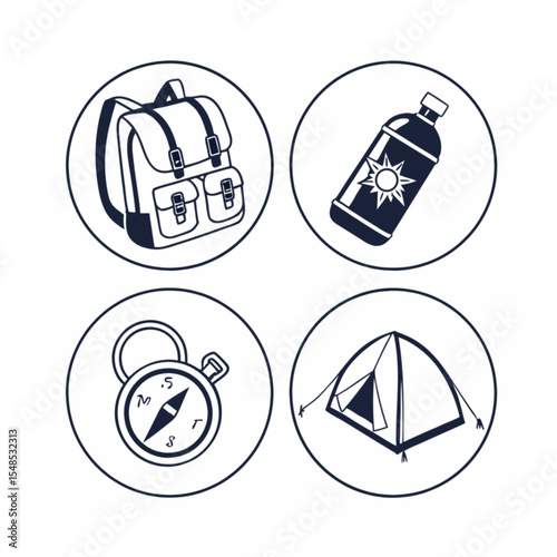 Outdoor Essentials Icon Set