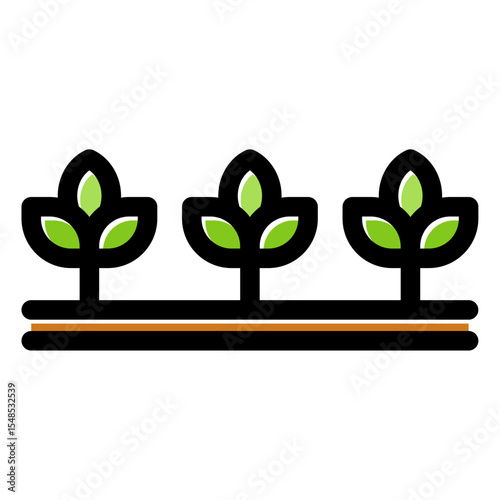 vector illustration of plants cultivation 