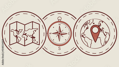 Abstract vintage heart icon and red circle sign with a sniper stamp pattern vector illustration