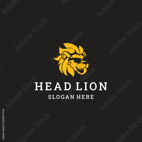 Lion logo vector icon illustration