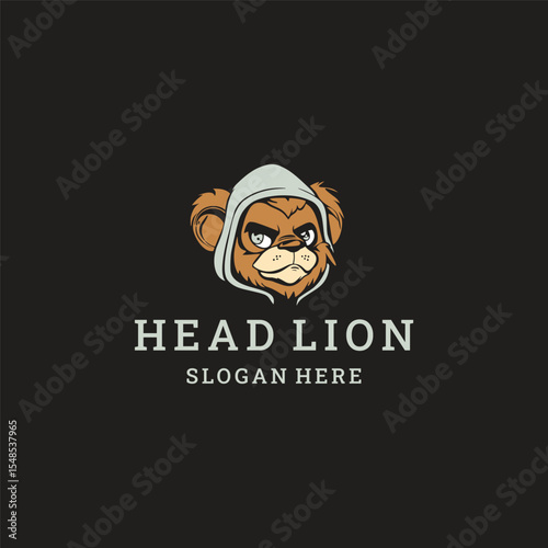 Lion logo vector icon illustration
