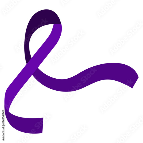 Dementia Awareness Purple Ribbon
