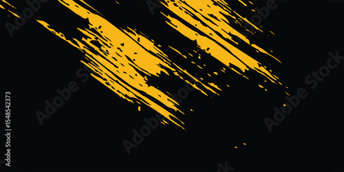Modern halftone yellow dots pattern and black gradient grunge texture background simple modern art abstract vector eps10