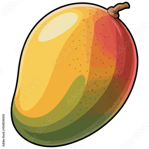 vector illustration of mango fruit