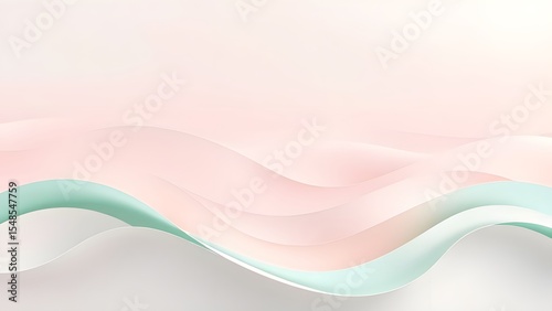 Pastel Paper Wave Layers