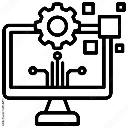 Digital Transformation Icon
