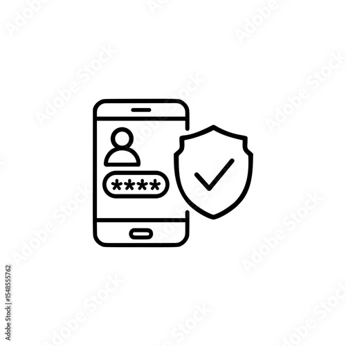 two factor icon or 2 factor symbol vector isolated. Best two factor icon vector for mobile apps, websites, design element and more.