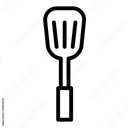 kitchen utensils outline icon. Turner