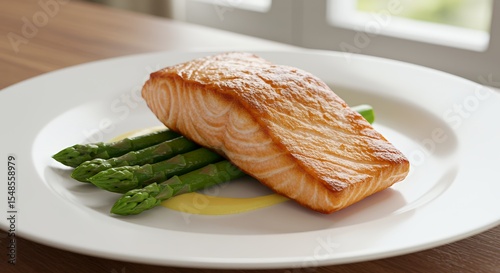 Pan-Seared Salmon with Asparagus and Lemon Butter Sauce: A Culinary Delight Awaits