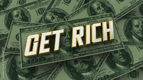 t Rich Money Pile Grow Your Wealth Earnings Income 3d Animation